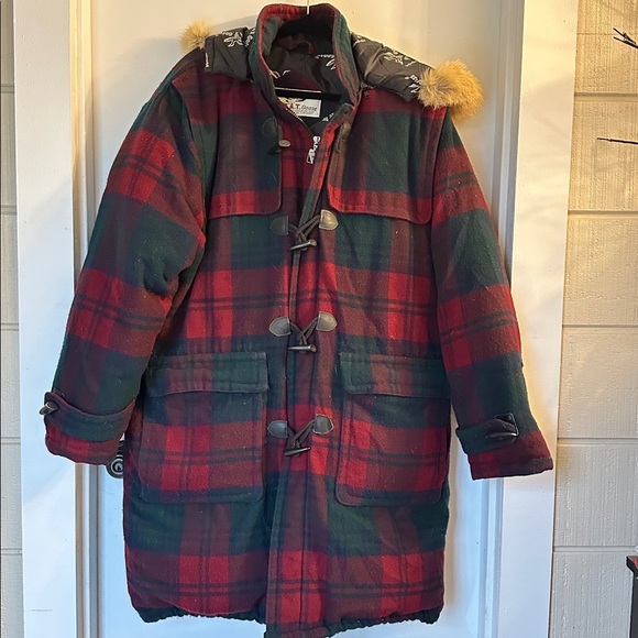 Triple F.A.T. Goose Other - Vintage TRIPLE F.A.T. GOOSE Jacket Men's L Plaid Parka Puffer Duck Down Fur warm